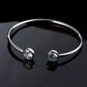 Dames open armband met stenen 3