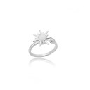 Dames open ring Verstelbare maat Zon decor Elegante antistress ring Eenvoudige mode sieraden voor dagelijks gebruik 3