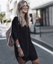 Dames overhemd mini jurk P388 3