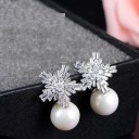 Dames parel oorbellen G173 6