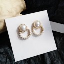 Dames parel oorbellen H733 10