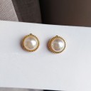Dames parel oorbellen H733 2