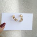 Dames parel oorbellen H733 5