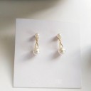 Dames parel oorbellen H733 8