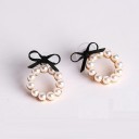 Dames parel oorbellen H813 1