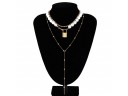 Dames parelketting G808 8