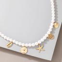 Dames parelketting met hanger D174 3