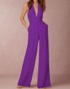 Dames party jumpsuit met open rug A2078 11