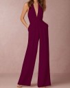 Dames party jumpsuit met open rug A2078 12