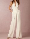 Dames party jumpsuit met open rug A2078 6