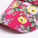 Dames pet met bloemenprint van rozen en gaas aan de achterkant Luchtige zomerpet met verstelbare maat en gebogen klep 7