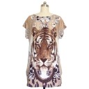 Dames plus size bedrukt t-shirt 20