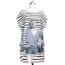Dames plus size bedrukt t-shirt 4