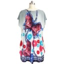 Dames plus size bedrukt t-shirt 14