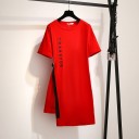 Dames Plus Size Lange Asymmetrische Top 6