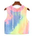 Dames regenboog hoodie met capuchon 1