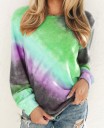Dames regenboog top met lange mouwen 4