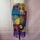 Dames rok met hoge taille en franjes 2