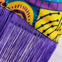 Dames rok met hoge taille en franjes 3