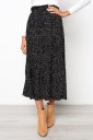 Dames rok met hoge taille en stippen 5