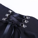 Dames rok met hoge taille en vetersluiting 2