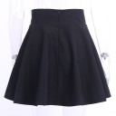 Dames rok met hoge taille en vetersluiting 5