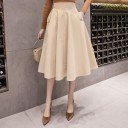 Dames rok met hoge taille en zakken 5