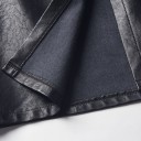 Dames rok van imitatieleer met hoge taille 4