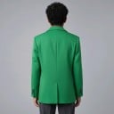 Dames sako dubbelzijdig Vrije oversized snit Puntige revers en zakken met klep Voering Polyester Elegant sako voor op het werk 16