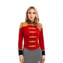 Dames Sako voor Volwassenen Uniform Standaard Epauletten met Franje en Vetersluiting Polyester voor Carnaval en Halloween 9