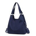 Dames schoudertas met lange handvatten Grote tas van nylon en polyester met afneembare schouderband en ritszak 39 x 36 x 15 cm 3