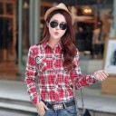 Dames shirt met bont P1354 5