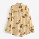 Dames shirt met dierenmotief 5