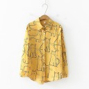 Dames shirt met katten 6