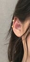 Dames sierlijke oor manchet ear cuff Open vorm voor het dragen op de rand van het oor Sieradenmetaal met zirkonia of imitatieparels 37