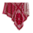 Dames sjaal 130 x 130 cm Polyester vierkante sjaal met franjes Elegante fijne print Warme modeaccessoire voor de herfst en winter 8