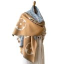 Dames sjaal >175 cm Fijn bloemenpatroon Elegante lichte accessoire van polyester Stijlvolle sjaal met eenvoudig bloemenmotief voor dagelijks gebruik 9