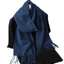 Dames sjaal 33x180 cm Effen zachte sjaal met franjes Licht verwarmend accessoire van polyester Elegante sjaal voor de herfst en winter 10