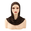 Dames sjaal hijab met lichte, vloeiende uitvoering 65x67 cm polyester sjaal voor dagelijks gebruik en gebed 10