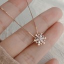 Dames sneeuwvlok ketting D485 6