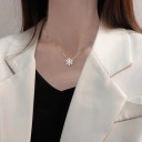 Dames sneeuwvlok ketting D485 1