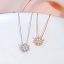 Dames sneeuwvlok ketting D485 4