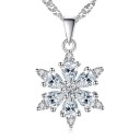 Dames sneeuwvlok ketting D516 1