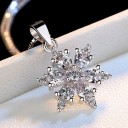 Dames sneeuwvlok ketting D516 2