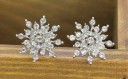 Dames sneeuwvlok oorbellen 4