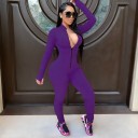 Dames sport jumpsuit met rits 10