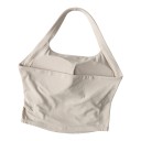 Dames sportieve crop top met ronde hals en open rug met geplooide zijkanten in een aansluitende pasvorm voor yoga en fitness 16