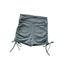 Dames sportieve shorts Effen uitvoering Rimpeling en strik aan de zijkanten Nylon Licht elastische snit voor hardlopen fitness 4