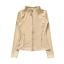 Dames sportjack met opstaande kraag Slim-fit Snel drogend ademend materiaal Duimgat Interne mobiele telefoonzak 9
