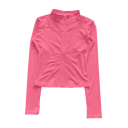 Dames sportjack met opstaande kraag Slim-fit snit Snel drogend materiaal Ademend functioneel design Lichtgewicht jack voor training 12
